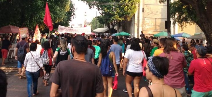 SitraAM marca presença em ato contra cortes na educação