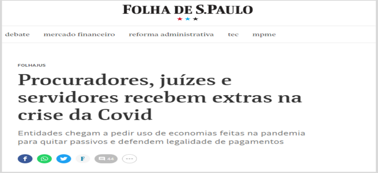 Folha distorce dados e ataca Servidoras e Servidores do Judiciário