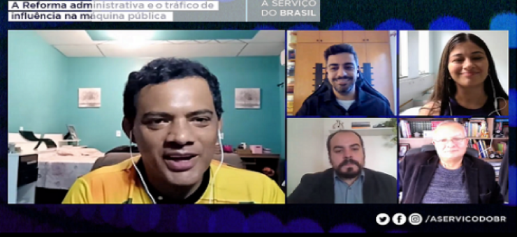 Presidente do SitraAM/RR representa Fenajufe em webinário do Movimento a Serviço do Brasil sobre a PEC 32 e o tráfico de influência na máquina pública