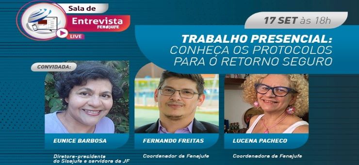 Retorno presencial deve obedecer a protocolos de segurança. Live desta sexta-feira esclarece tema