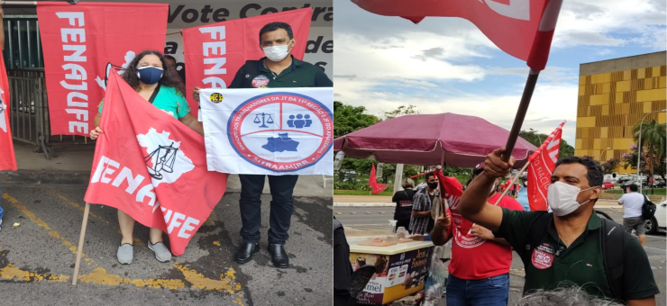 SitraAM/RR participa de vigília contra a PEC 32, em Brasília