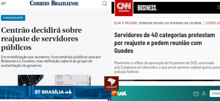 Recomposição salarial: atos de ontem ganharam destaque na mídia; veja
