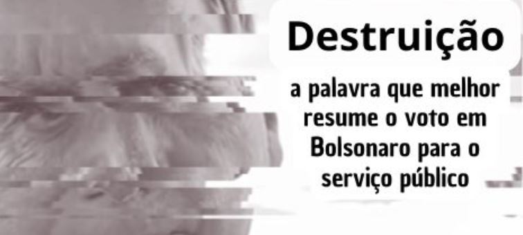 Destruição: a palavra que melhor resume o voto em Bolsonaro para o serviço público