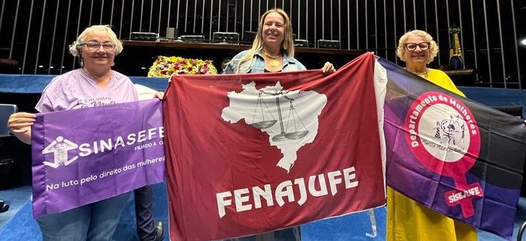 Fenajufe participa de sessão solene no Senado em homenagem à Marcha das Margaridas