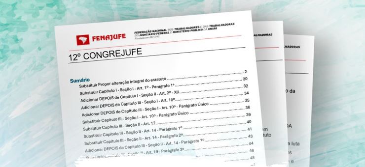 Fenajufe publica propostas de alteração estatutária