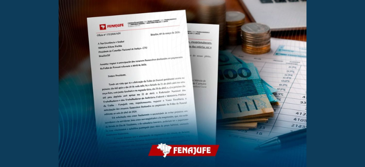 Fenajufe solicita às administrações antecipação do pagamento da folha de abril