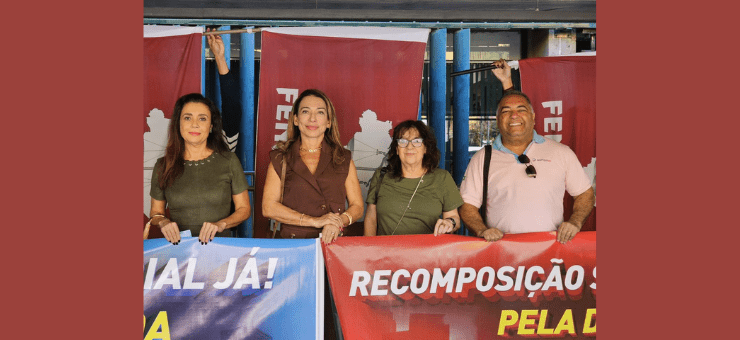 Eusa Braga e Fenajufe com outros cooordenadores em LUTA