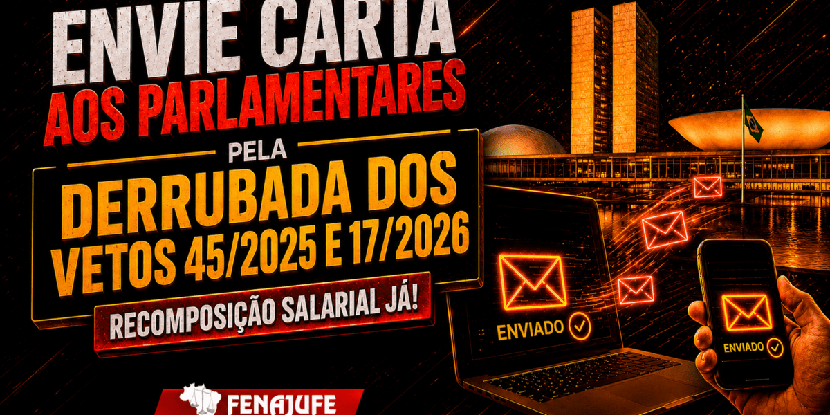 Envie cartas para os parlamentares