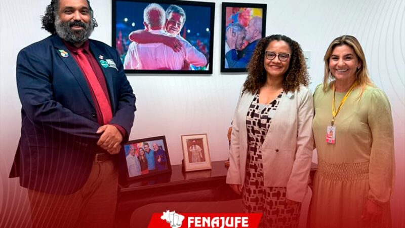 Em reunião com liderança do governo no Congresso, Fenajufe reforça importância da derrubada vetos 45 e 17